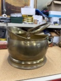 Large Brass Coal Scuttle Bucket