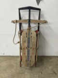 Vintage Lightning Guider Wooden Sled
