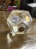 Coin Filled Paperweight