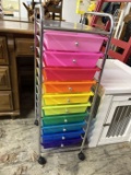 Rainbow Drawer Storage Cart