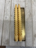 Spiral Candles with Tray