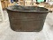 Large Oval Metal Wash Tub