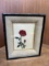 Framed Pressed Red Rose Art