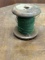 Wooden Spool with Green Wire