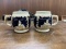 Pair of German Pottery Mugs - MADE IN WESTERN GERMANY