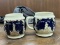Pair of German Pottery Mugs - MADE IN WESTERN GERMANY