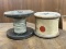 Pair of Large Wooden Wire Spools