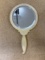 Vintage Ivory-Colored Hand Mirror
