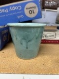 Small Blue-Green Pottery Cup