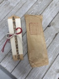 Japanese Wood Charm & Paper Wrapped Package