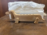Wooden Dachshund Pen Holder
