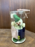 Felt Clown Ornament in Original Tube