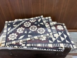 Polynesian Tapa Cloth Panels (Set of 4)