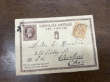 Italian Cartolina Postal to Ohio