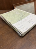 Stack of Vintage Aeronautical Maps