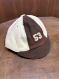 Brown & Cream Wool Cap 
