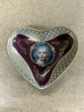 Heart-Shaped Porcelain Trinket Box with Portrait