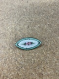 Enamel Floral Brooch