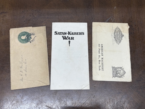 Ephemera Lot incl. 'Satan-Kaiser's War' Pamphlet | Art, Antiques ...