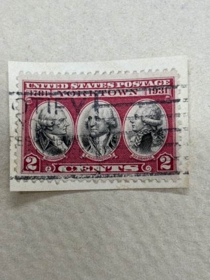 1931 Yorktown 2¢ Commemorative Stamp