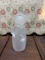 Vintage 1999 Frosted Glass Snowman Figurine