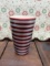 Red & Silver Striped Tumbler