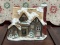 Winter Cottage House Figurine