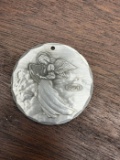 Pewter Angel Christmas Ornament