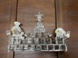 Glass Snowman & Décor