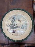 Vintage Christmas Tree Plate