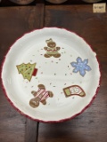 Gingerbread & Holiday Icons Pie Plate
