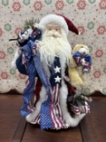 Patriotic Santa Figurine