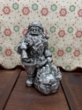 Silver Santa Figurine