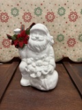 White Ceramic Santa Figurine