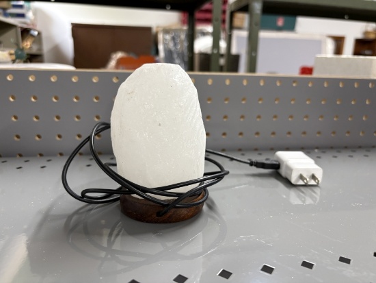 White Salt Crystal Accent Lamp