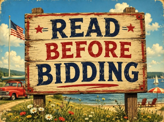PLEASE READ BEFORE BIDDING