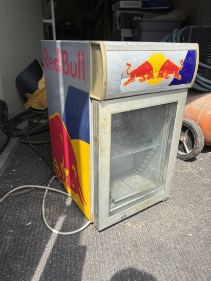 Red Bull Countertop Glass-Door Display Cooler (Does not work)