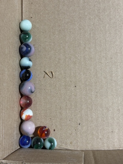 Assorted Vintage Glass Marbles