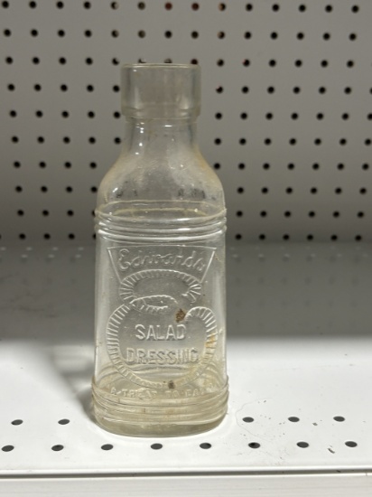 Vintage Embossed Salad Dressing Bottle