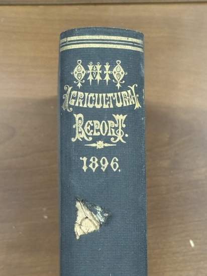 Antique 1896 Agricultural Record Book