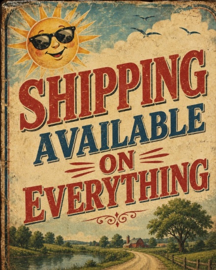 SHIPPING  AVAILABLE  ON  EVERYTHING!!!