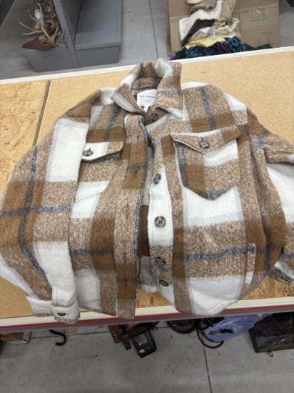 Women's Plaid Button-Front Jacket