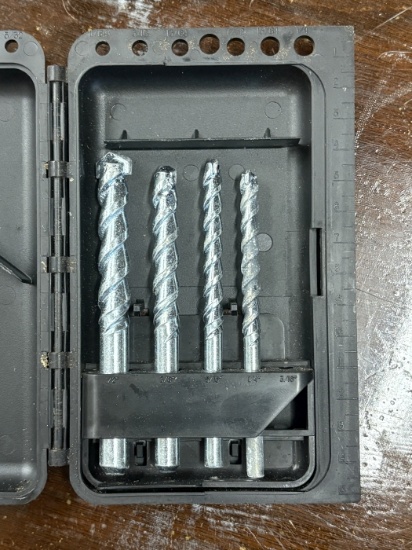 4-Piece Masonry Drill Bit Set in Case