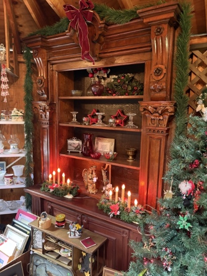 Handcrafted Cabinet Built From Reclaimed Packard Mansion Wood, Warren Ohio