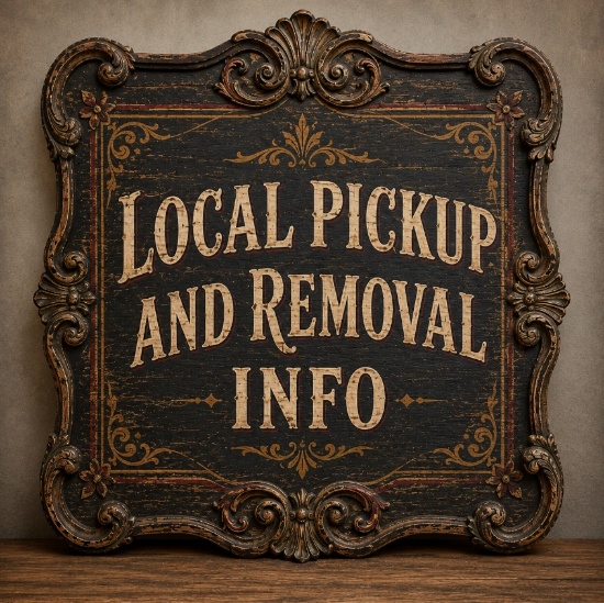 Local pickup and removal instructions