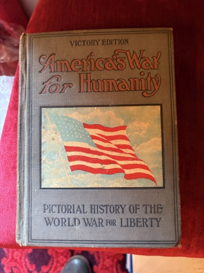 Antique "America's War for Humanity" Victory Edition WWI History Book
