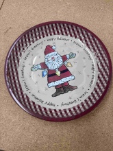 Santa Claus Christmas Plate