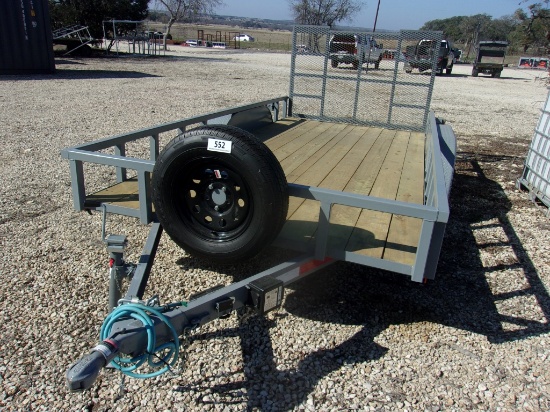 Utility Trailer 2024  w/tailgate 14' x 6.6'(TITLE)