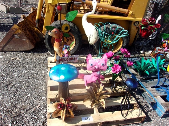 Pallet Of Metal Art
