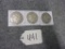 Morgan Silver Dollars 1889; 1873 & 1897